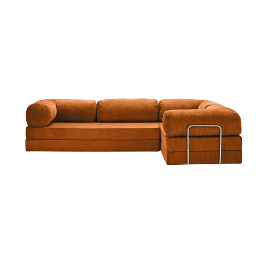 CANAPÉ D'ANGLE MODERNE DUNE ORANGE