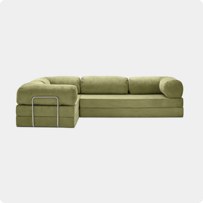 CANAPÉ D'ANGLE MODERNE DUNE OLIVE