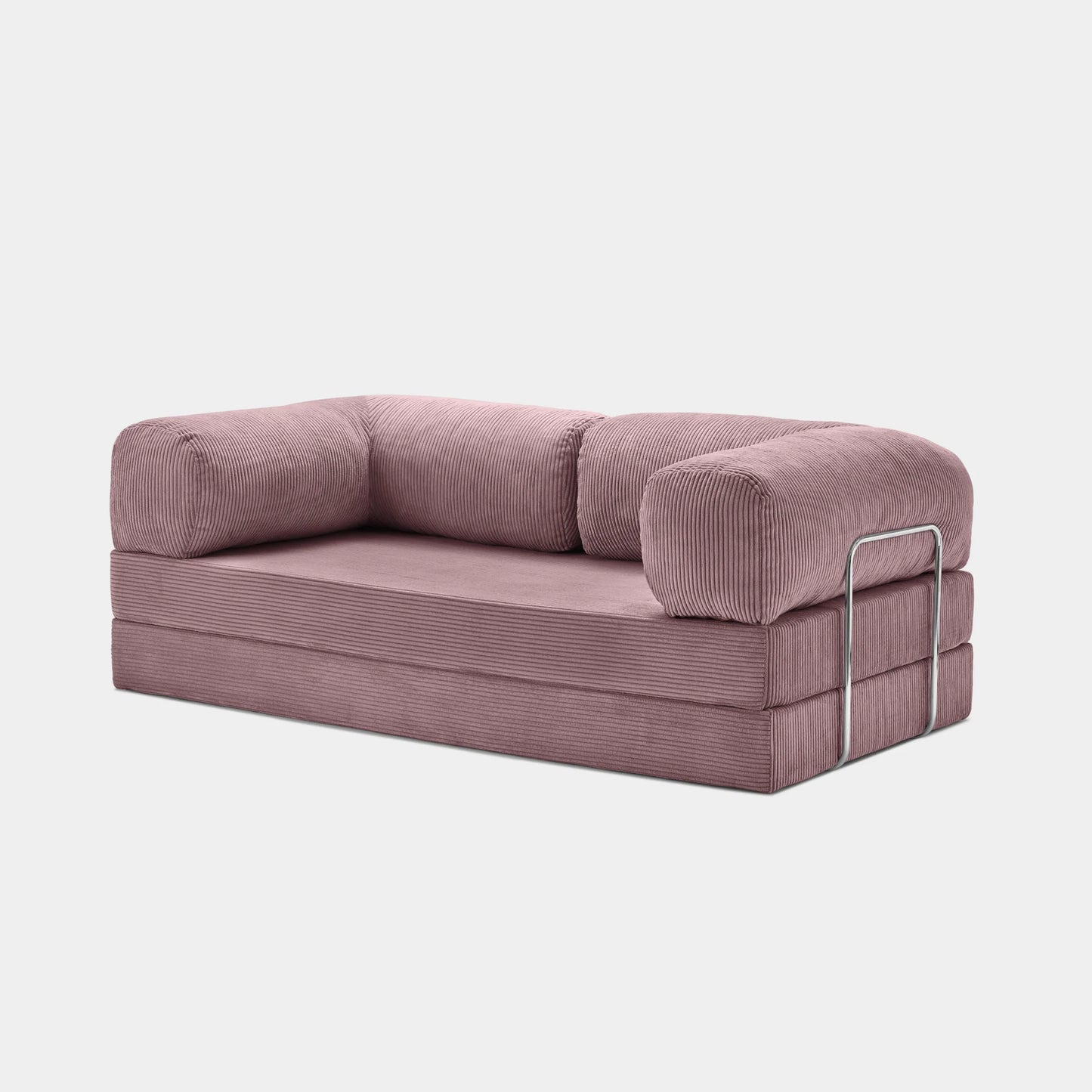 CANAPÉ-LIT MODERNE NUAGE ROSE POUDRÉ