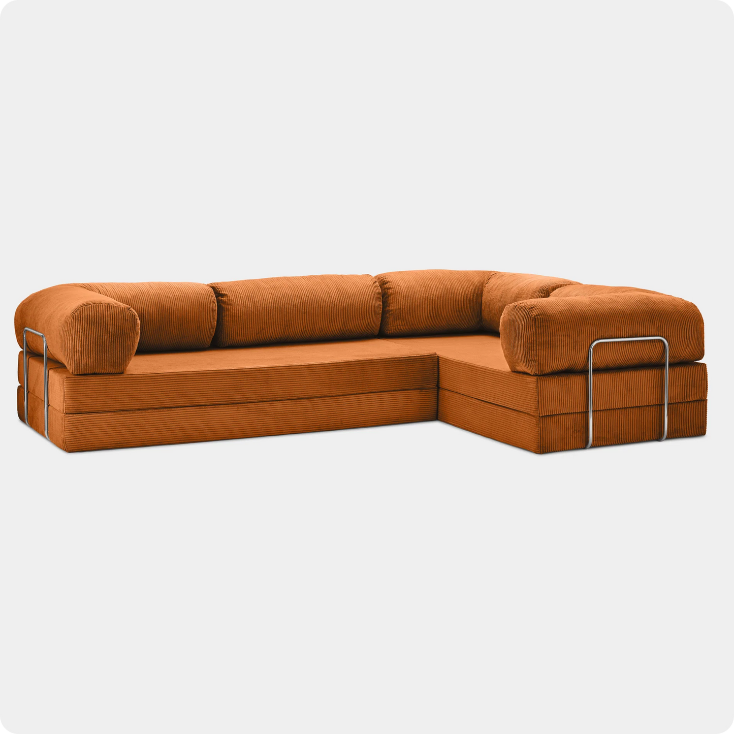 CANAPÉ D'ANGLE MODERNE DUNE ORANGE