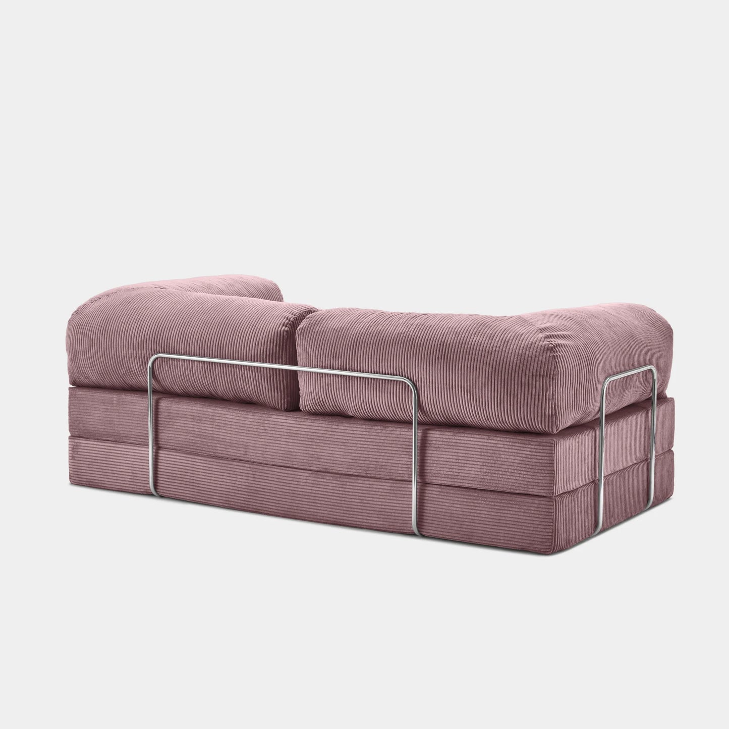 CANAPÉ-LIT MODERNE NUAGE ROSE POUDRÉ