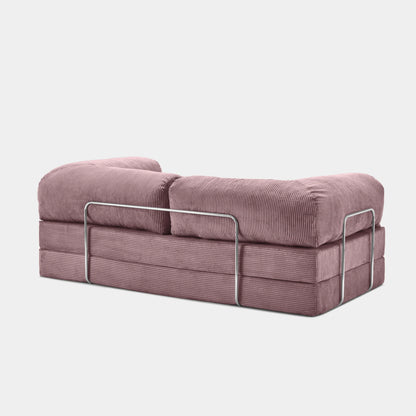 CANAPÉ-LIT MODERNE NUAGE ROSE POUDRÉ