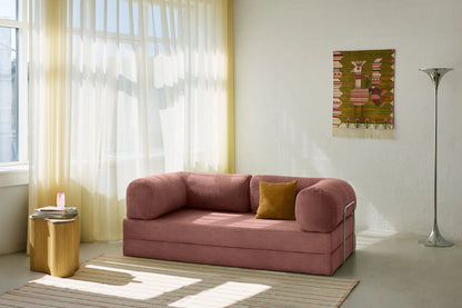 CANAPÉ-LIT MODERNE NUAGE ROSE