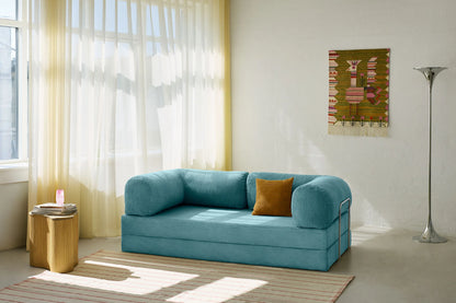 CANAPÉ-LIT MODERNE NUAGE TURQUOISE