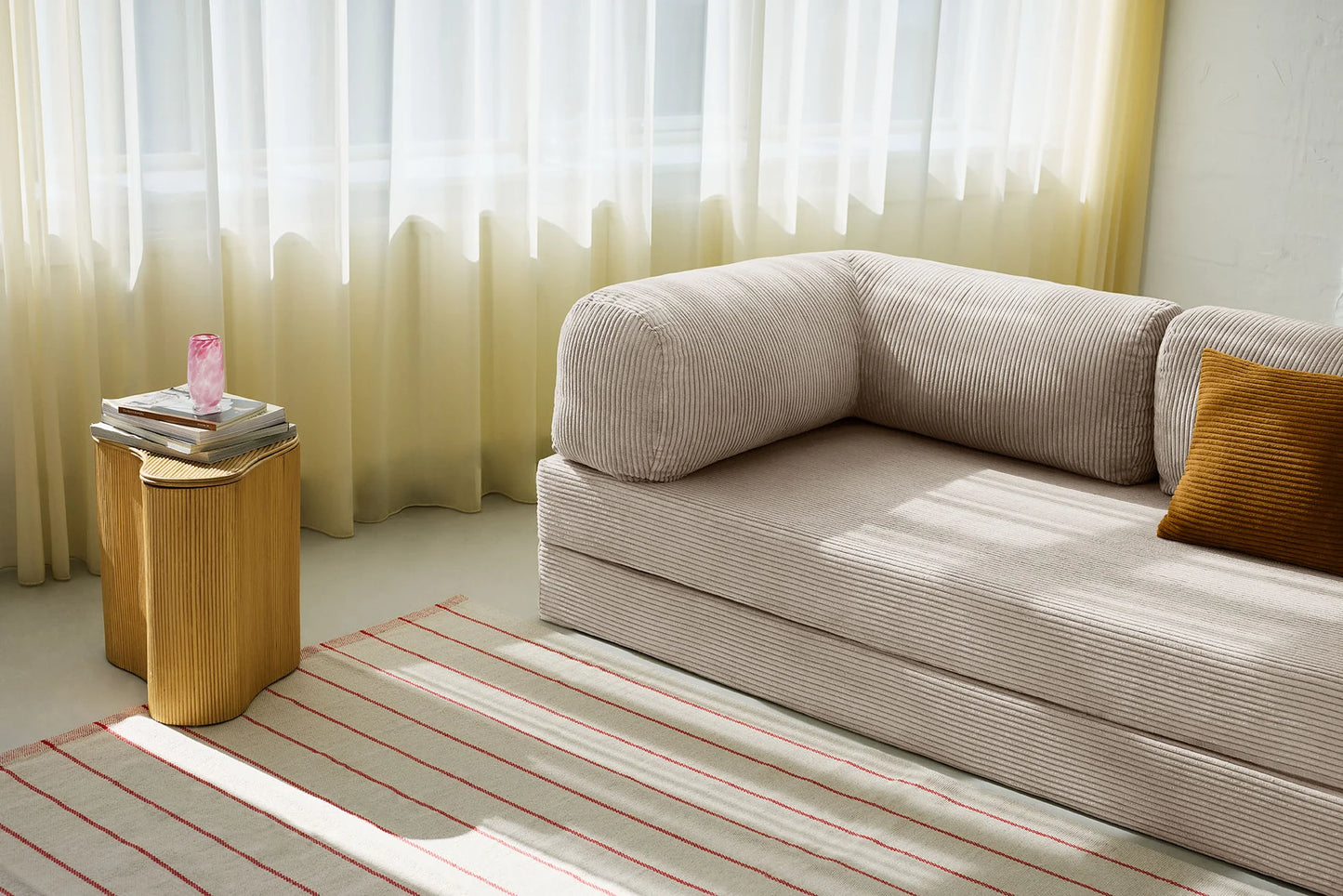 CANAPÉ-LIT MODERNE NUAGE BEIGE SABLE