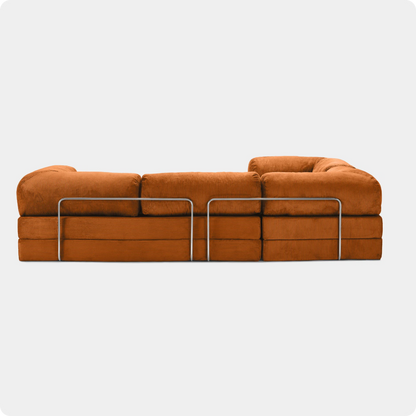 CANAPÉ D'ANGLE MODERNE DUNE ORANGE