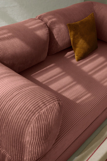 CANAPÉ-LIT MODERNE NUAGE ROSE