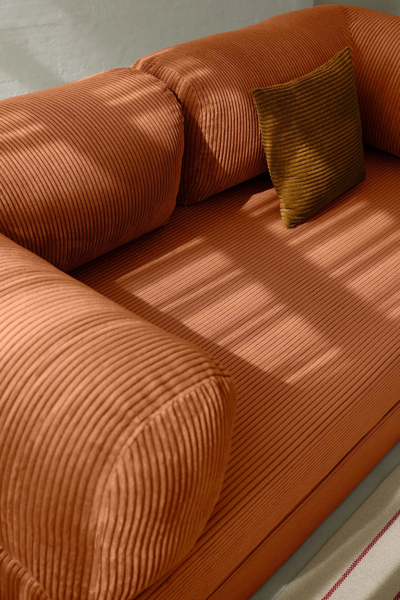 CANAPÉ-LIT MODERNE NUAGE ORANGE