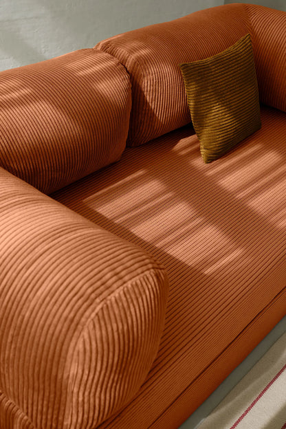 CANAPÉ-LIT MODERNE NUAGE ORANGE