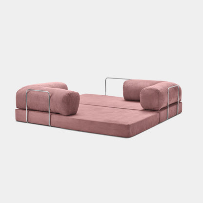 CANAPÉ-LIT MODERNE NUAGE ROSE