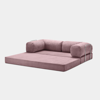 CANAPÉ-LIT MODERNE NUAGE ROSE POUDRÉ