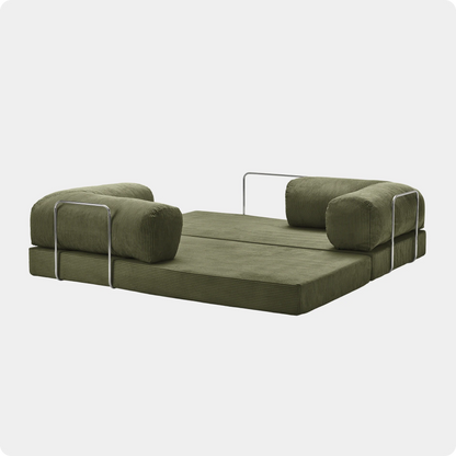 CANAPÉ-LIT MODERNE NUAGE VERT KAKI