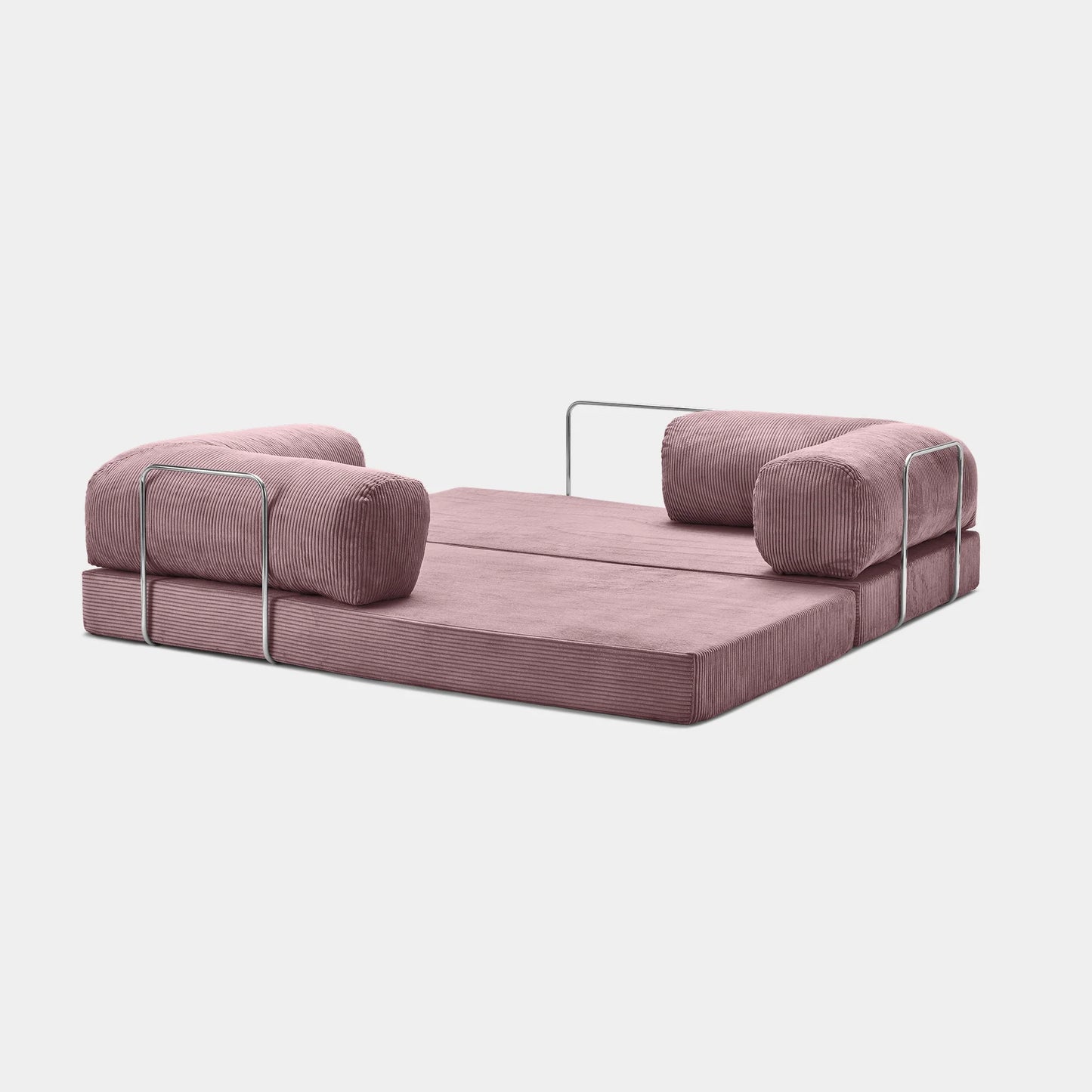 CANAPÉ-LIT MODERNE NUAGE ROSE POUDRÉ